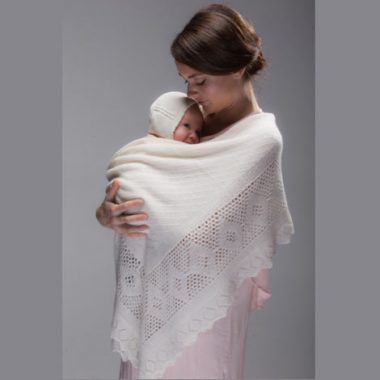 Baby Diamond Edge Shawl
